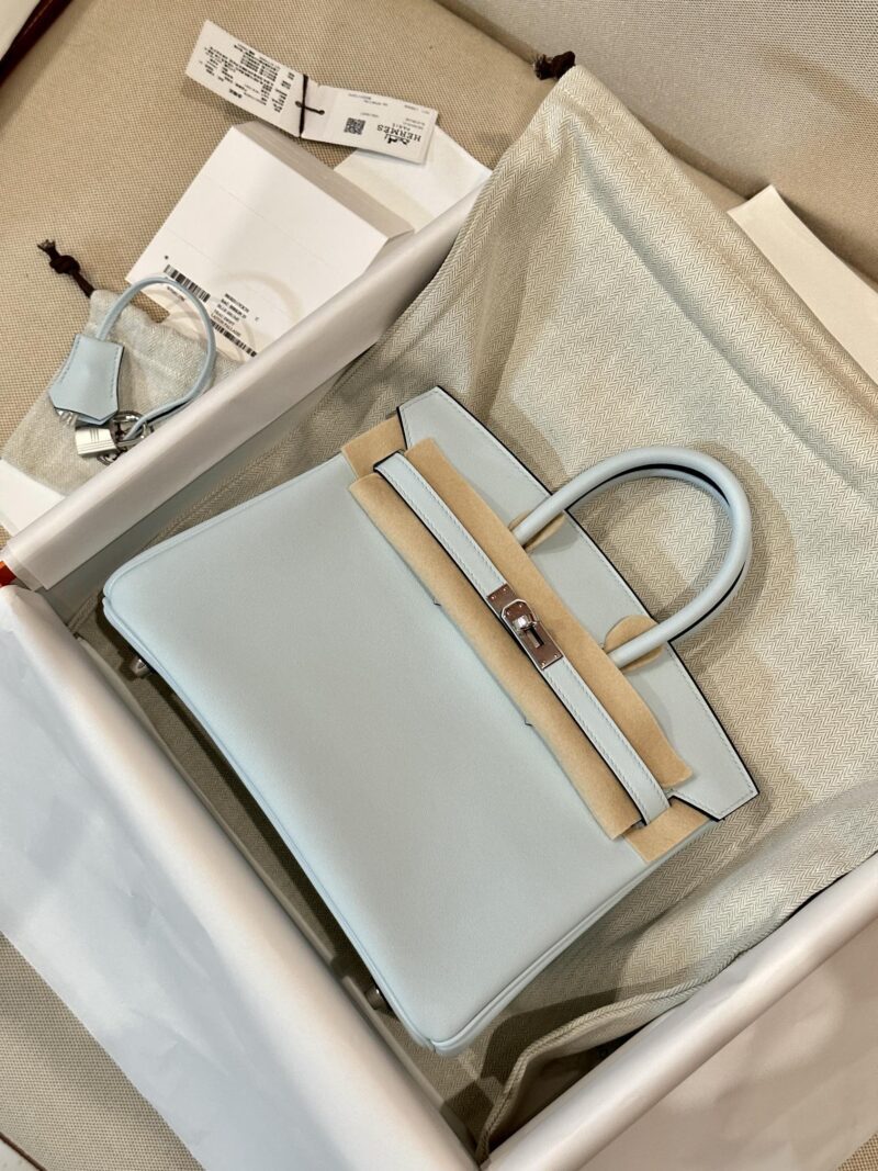 Hermès Birkin 25 Blue Brume Swift Gold Hardware