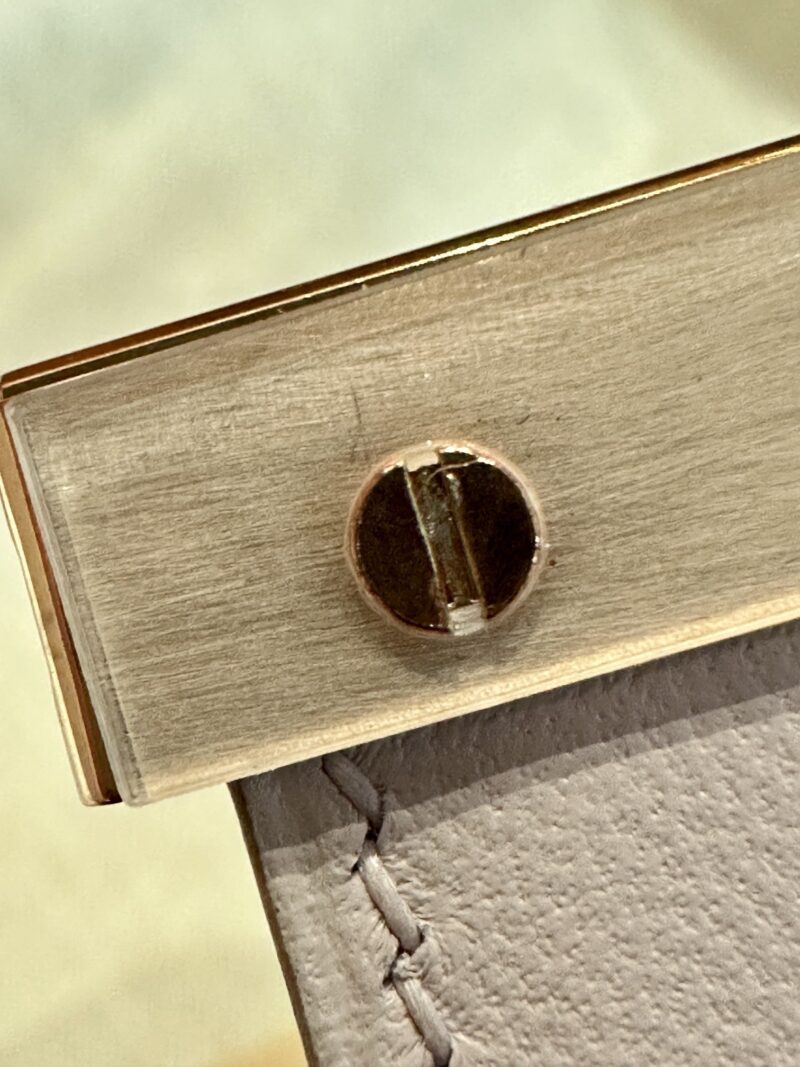 Hermès Constance 19 Mauve Pale, Rose Gold Chevre Gold Hardware - Image 7
