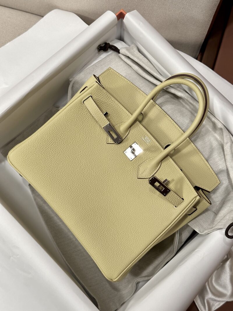 Hermès Birkin 25 Jaune Poussin Togo Palladium Hardware - Image 2