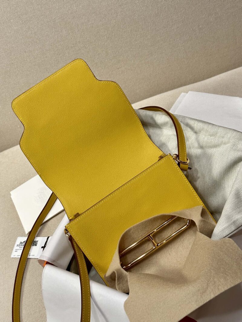 Hermès Roulis 19 Evercolor Amber Gold Hardware - Image 5