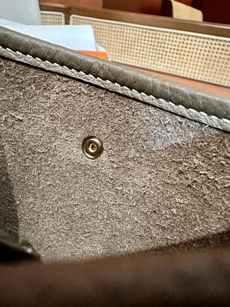 Hermès Mini Evelyne 16 Taurillon Clemence Etoupe Gold Hardware - Image 7