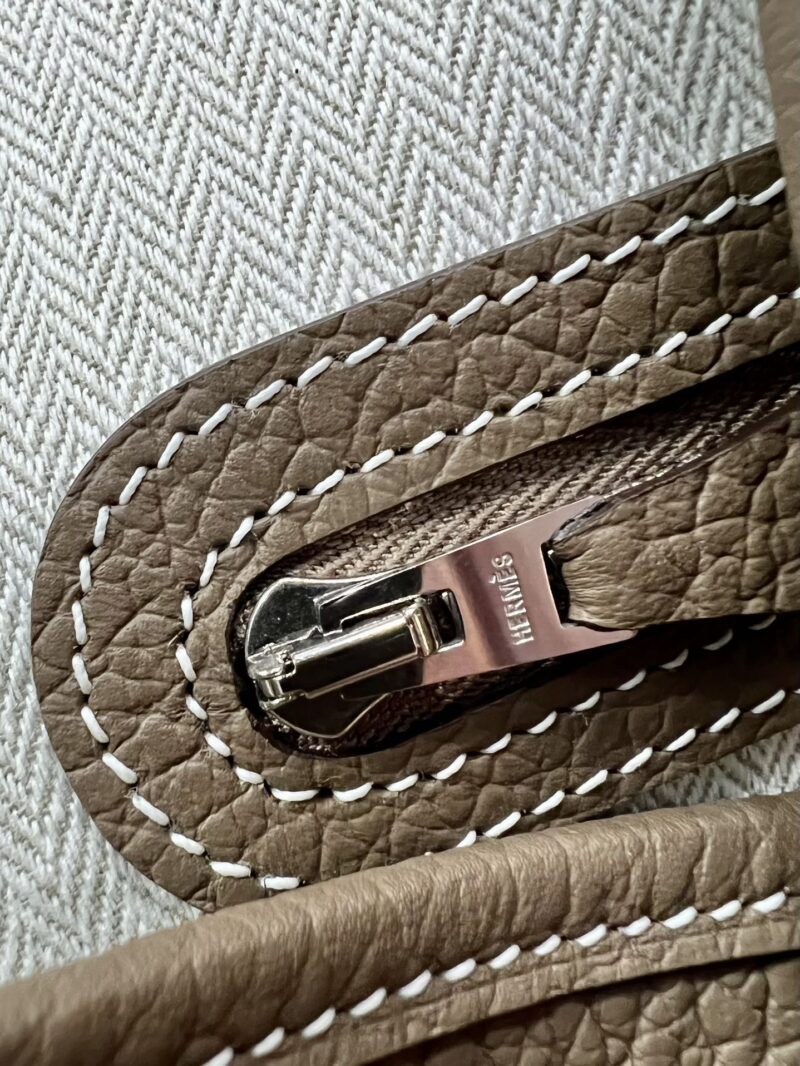 Hermès Garden Party 36 Country Etoupe Silver Hardware - Image 6