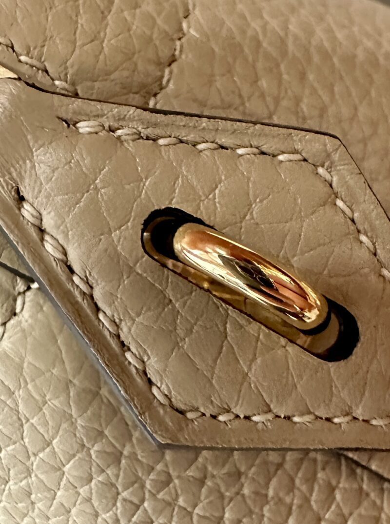Hermès Bolide 31 Taurillon Clemence Gris Trench Gold Hardware