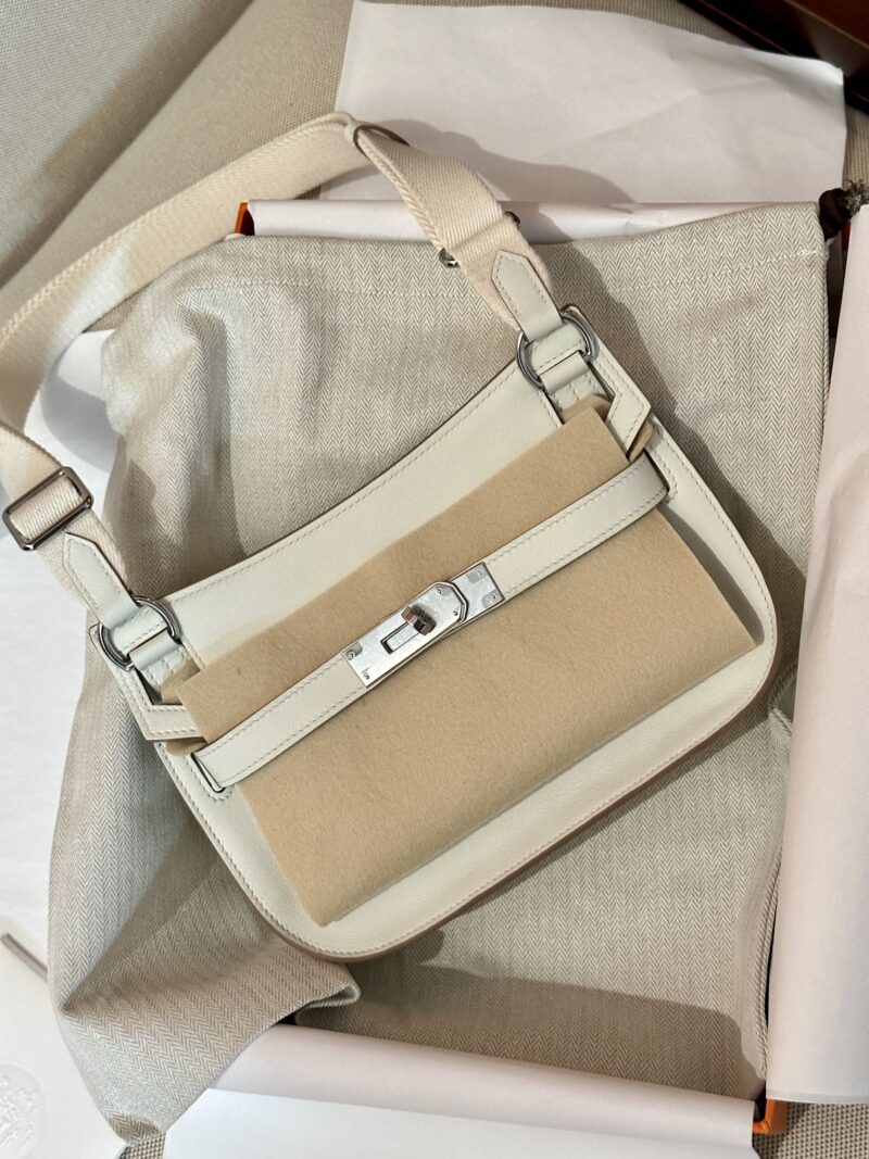 Hermès Jypsiere 23 Swift Mushroom Silver Hardware - Image 2