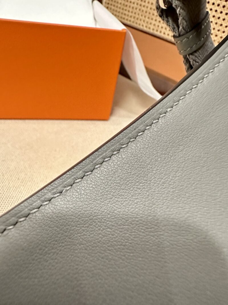 Hermès Jypsiere 23 Swift Gris Meyer Silver Hardware - Image 15