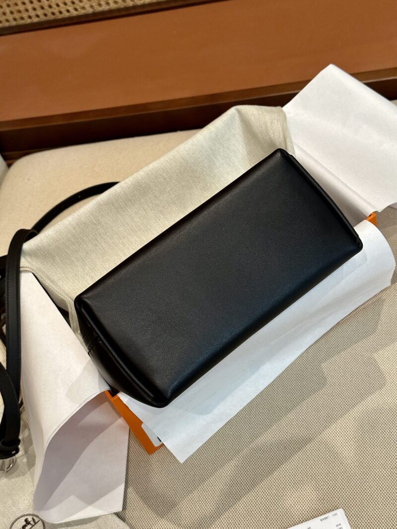 Hermès Mini Kelly 2424 Volupto & Swift Noir Silver Hardware - Image 10
