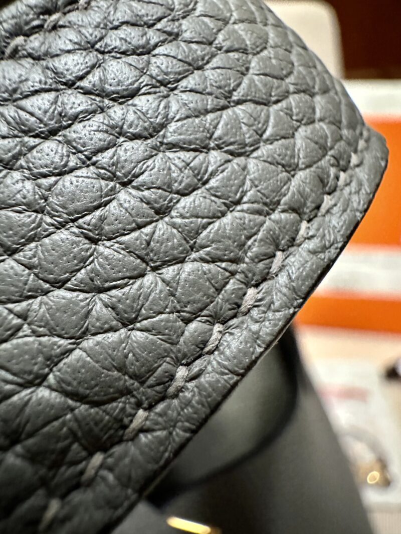 Hermès Picotin 18 Taurillon Clemence Gris Meyer Gold Hardware - Image 6