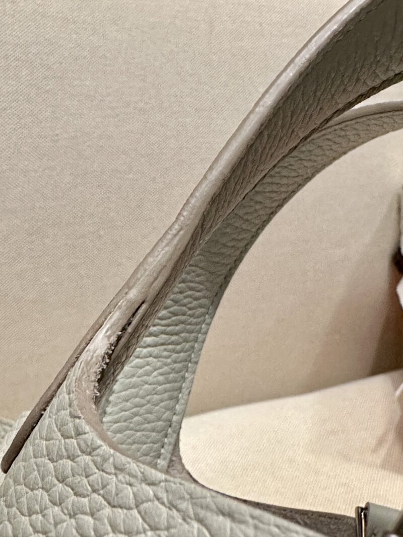 Hermès Picotin 18 Taurillon Clemence Gris Pearl Silver Hardware - Image 7