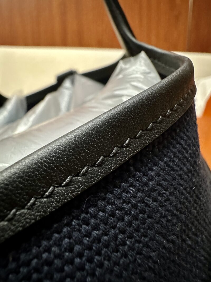 Hermès Picotin Cargo 18 Canvas & Leather Deep Blue & Noir Gold Hardware - Image 11