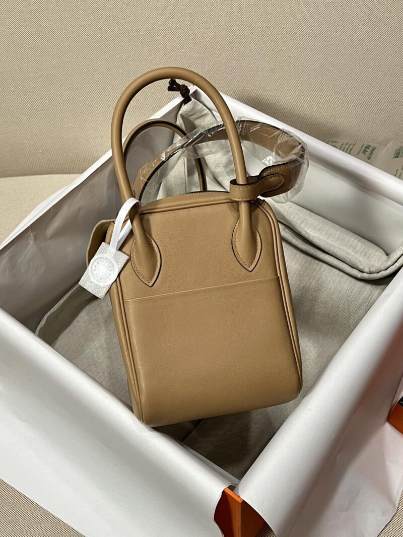 Hermès Lindy 26 Taurillon Clemence Chai & Mauve Sylvestre Silver Hardware - Image 4
