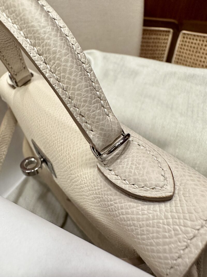 Hermès Mini Kelly 19 Epsom Craie Gold Hardware - Image 6