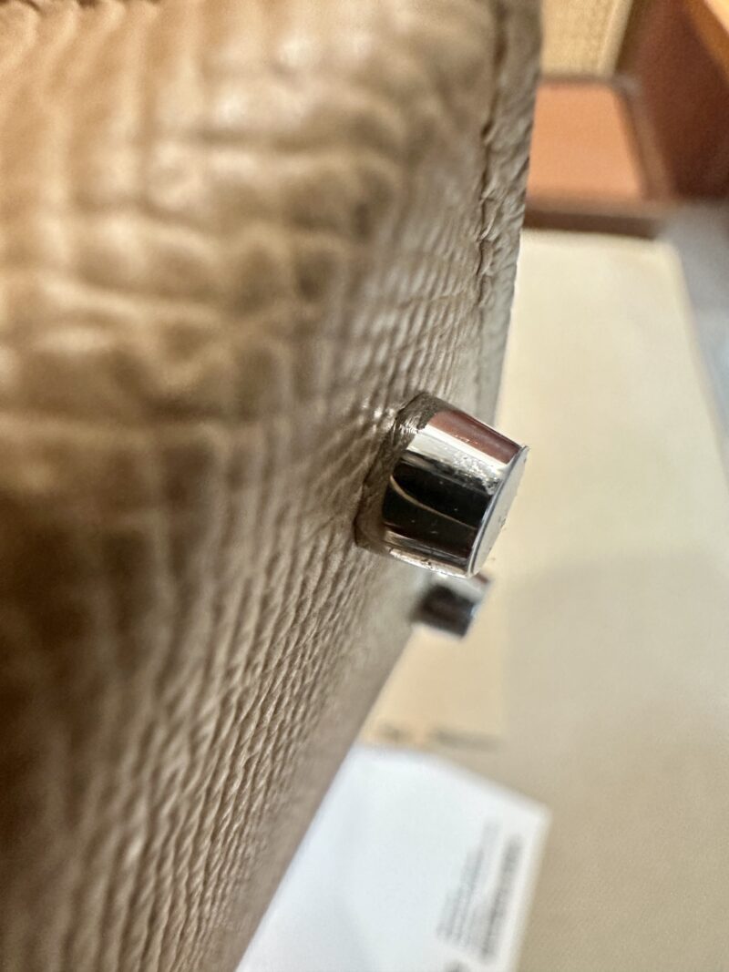 Hermès Mini Kelly Epsom Chai & Mauve Sylvestre & Jaune Citron Silver Hardware - Image 16