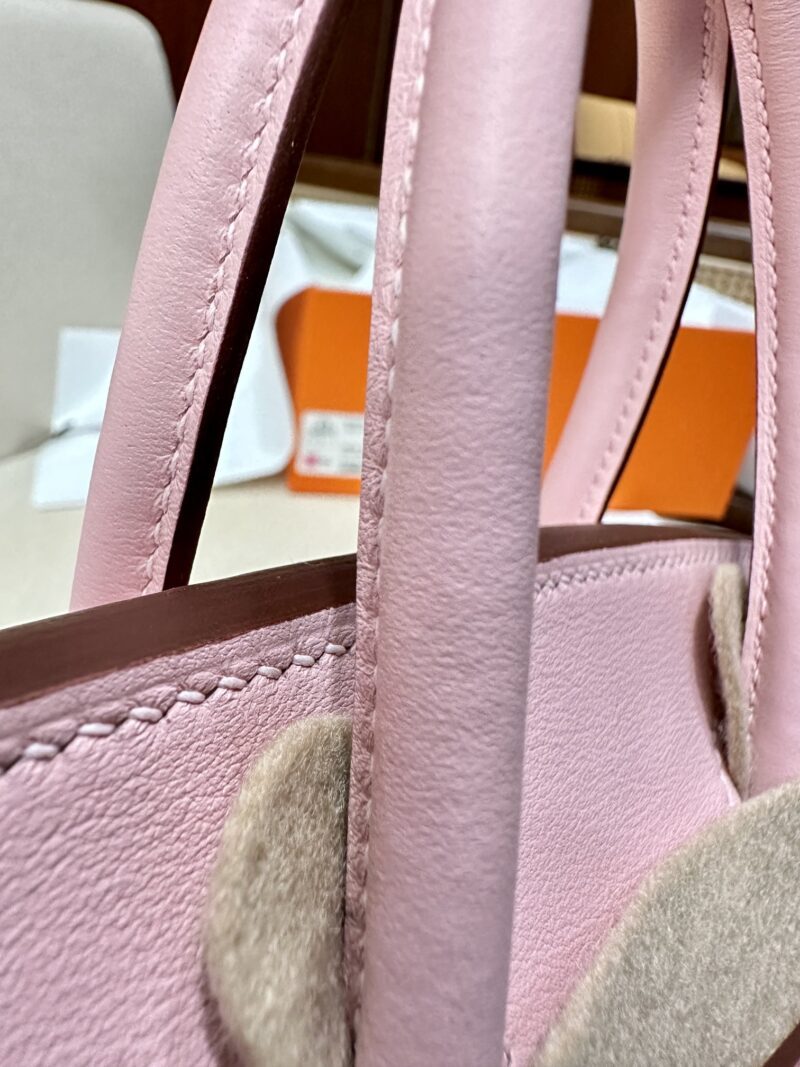 Hermès Birkin 25 Rose Sakura Swift Palladium Hardware - Image 9