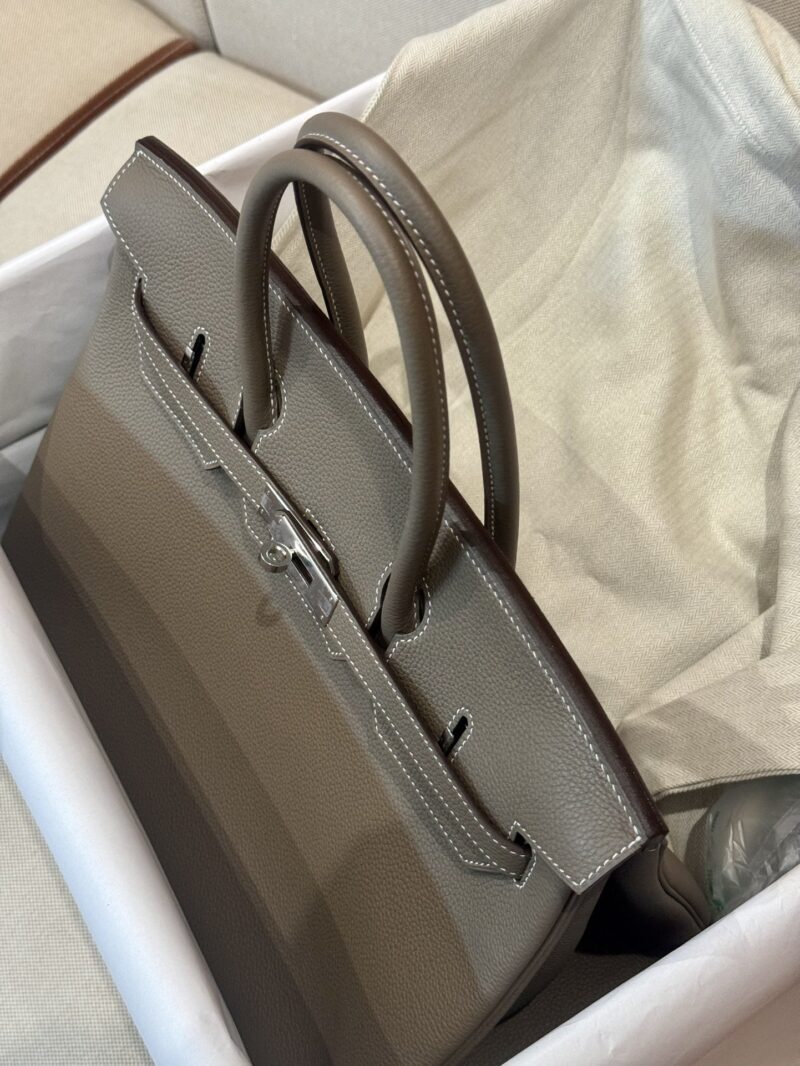 Hermès Birkin 35 Etoupe Togo Palladium Hardware - Image 4