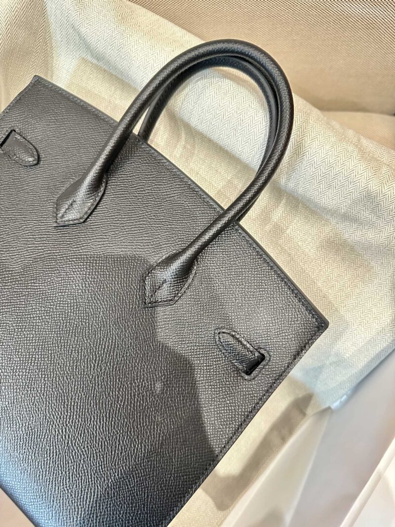 Hermès Birkin 25 Noir Epsom Gold Hardware - Image 2