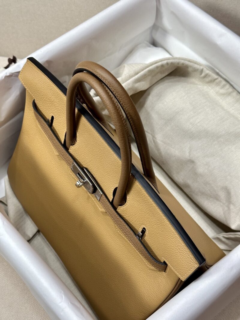 Hermès Birkin 35 Biscuit, Alezan, Etoupe Togo Palladium Hardware - Image 4