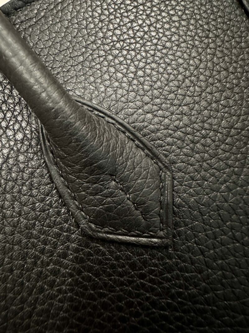 Hermès Birkin 25 Noir, Silver Togo Palladium Hardware - Image 18