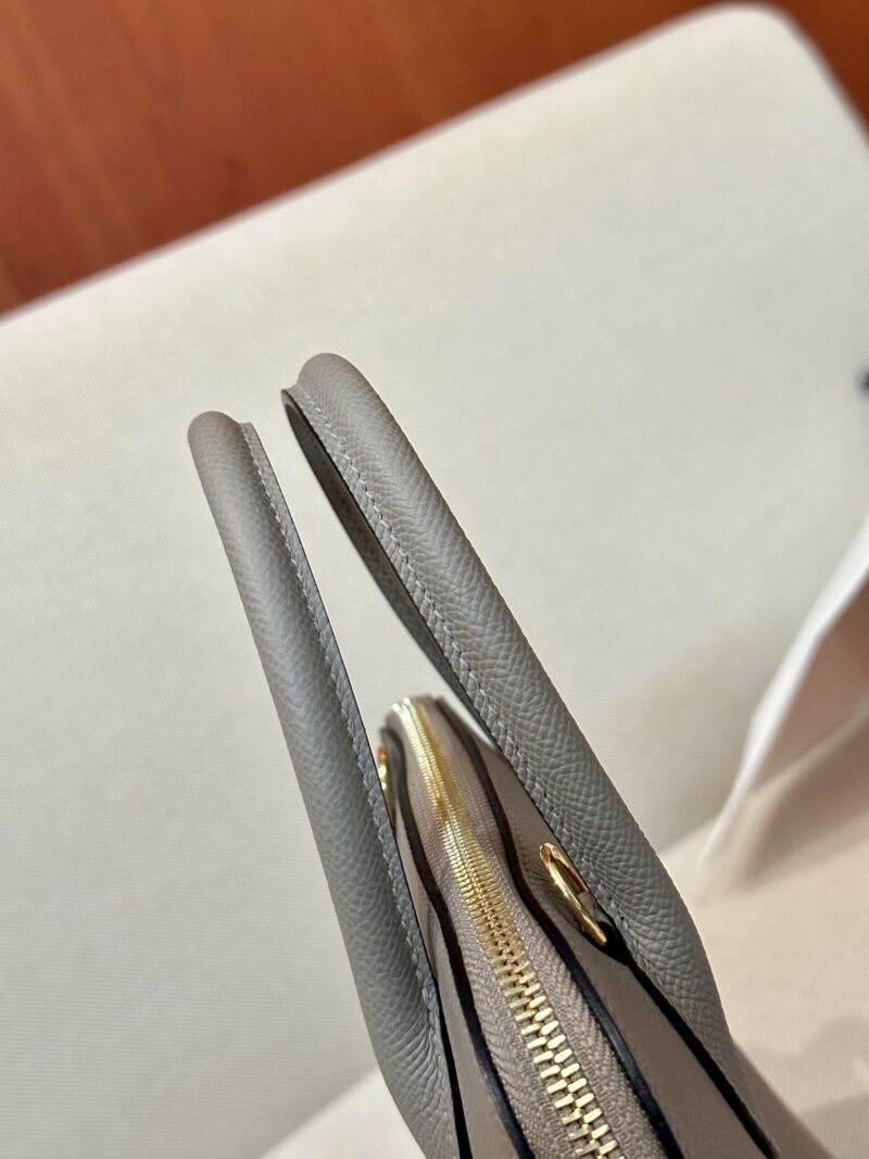 Hermès Bolide 25 Epsom Gris Asphalte Gold Hardware