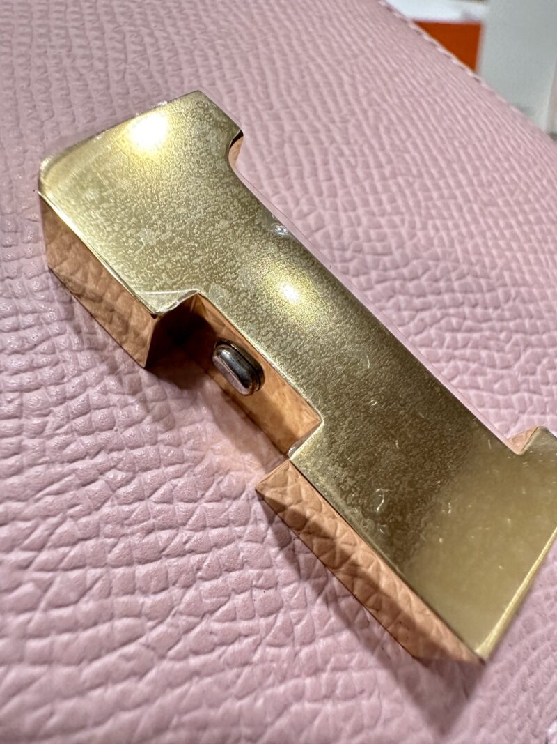 Hermès Constance 19 Rose Sakura Epsom Gold Hardware - Image 3