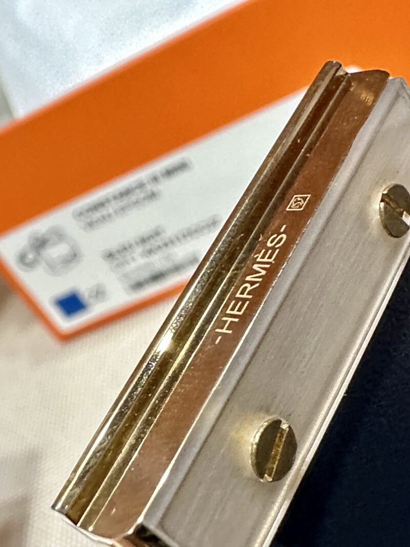 Hermès Constance 18 Blue Nuit Epsom Gold Hardware - Image 4