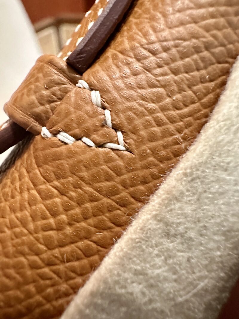 Hermès Kelly Pochette Gold Epsom Gold Hardware