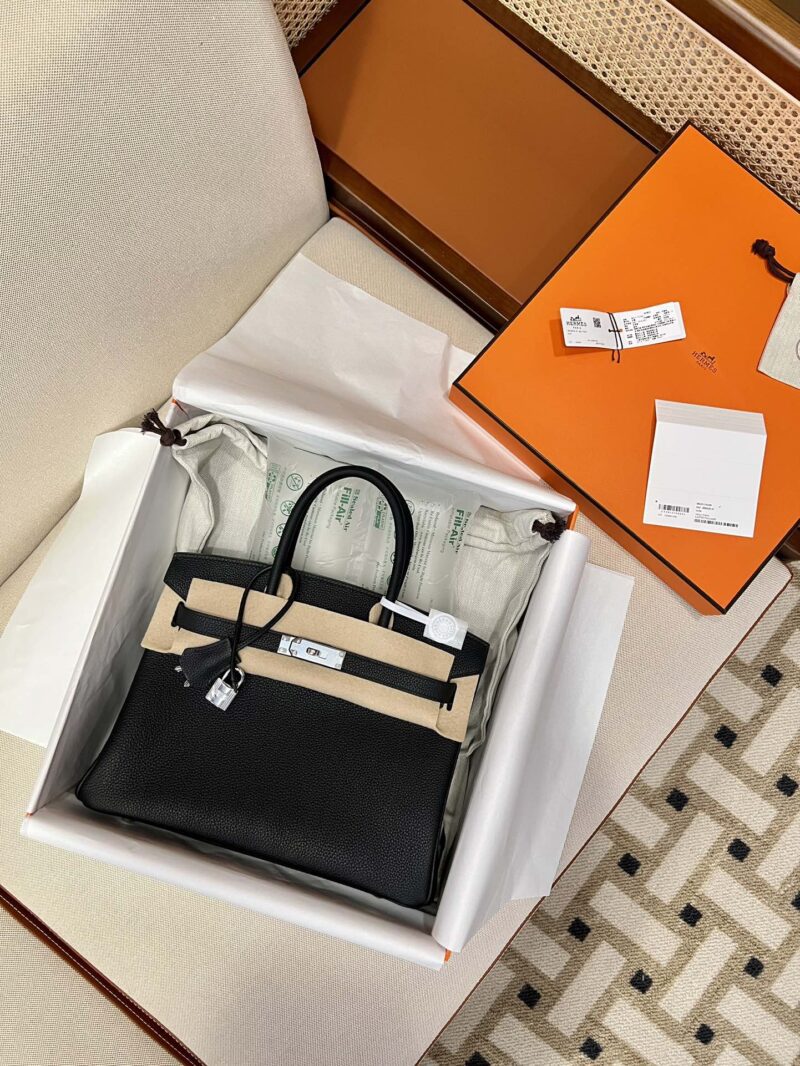 Hermès Birkin 30 Noir Togo Palladium Hardware - Image 4