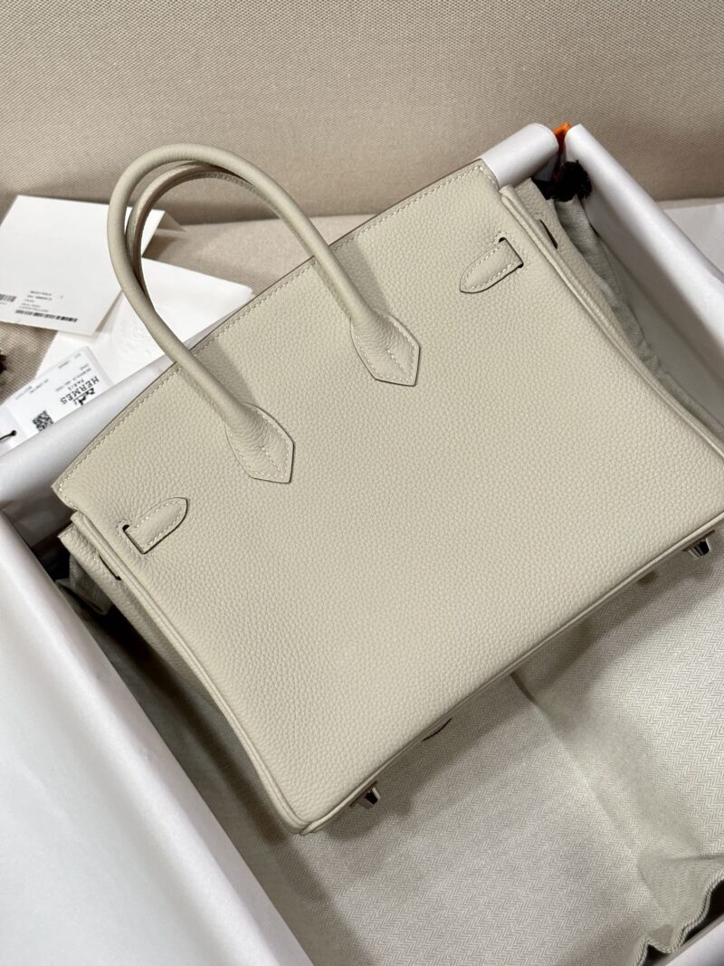 Hermès Birkin 25 Craie Togo Palladium Hardware - Image 2