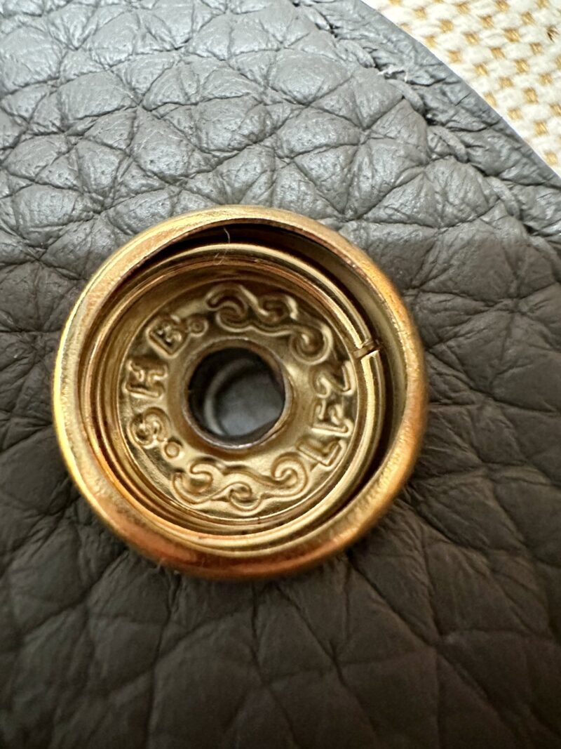 Hermès Evelyne 29 Taurillon Clemence Gris Meyer Gold Hardware - Image 8