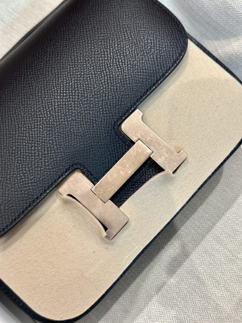 Hermès Constance 19 Noir, Rose Gold Epsom Gold Hardware - Image 12