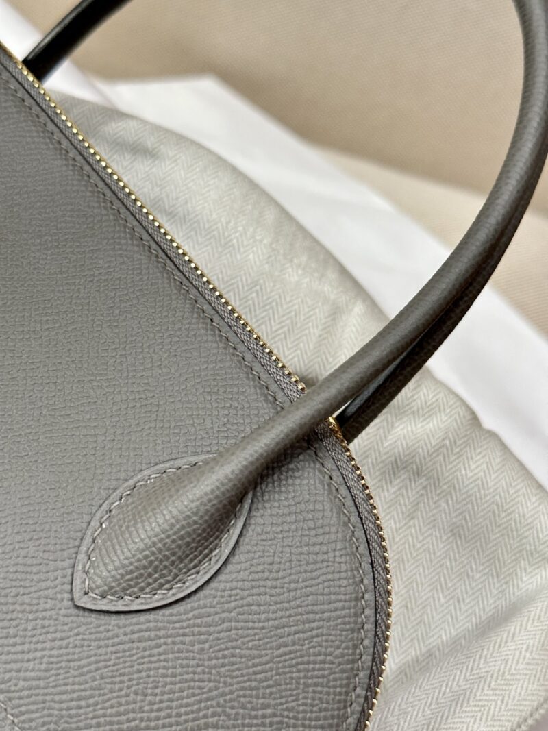 Hermès Bolide 27 Epsom Gris Meyer Gold Hardware