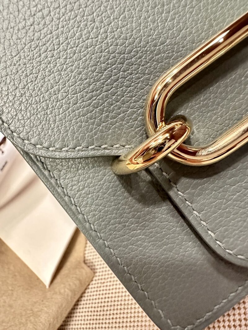 Hermès Roulis 19 Evercolor Vert Amande Gold Hardware
