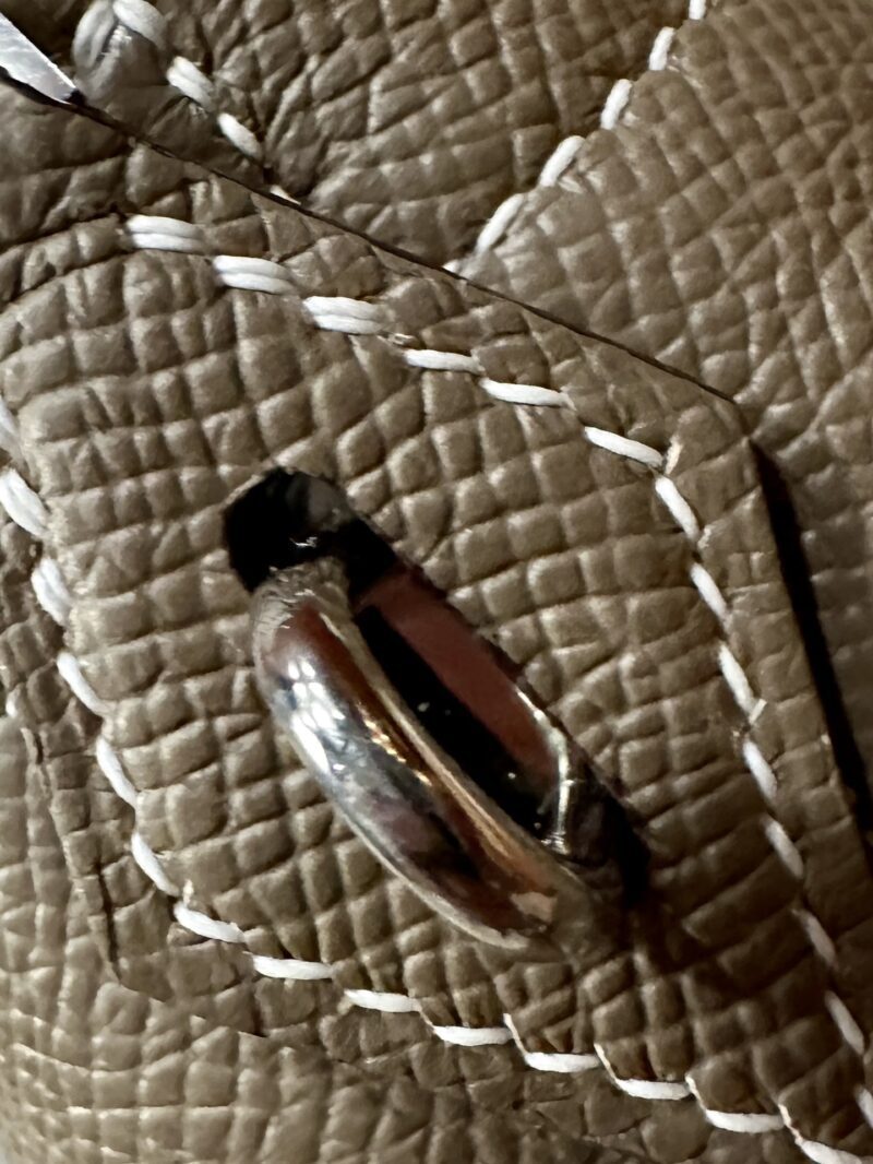 Hermès Bolide 31 Epsom Etoupe Silver Hardware