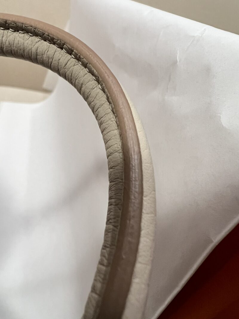 Hermès Garden Party 30 Country Leather Craie Silver Hardware - Image 8