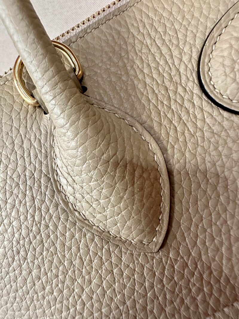 Hermès Bolide 31 Taurillon Clemence Gris Trench Gold Hardware