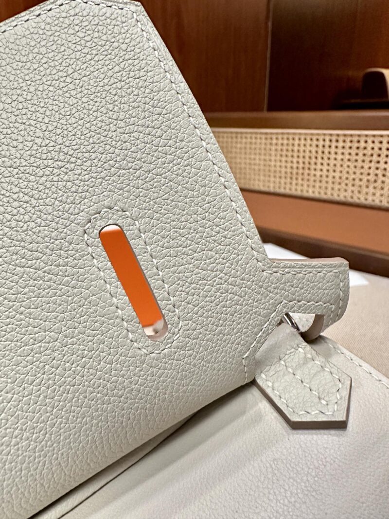 Hermès Jypsiere 23 Evercolor Beton Silver Hardware - Image 23