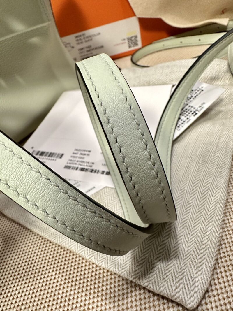 Hermès Mini Kelly 2424 Evercolor & Swift Vert Fizz Gold Hardware - Image 11