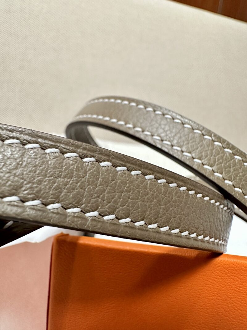 Hermès Kelly Danse 22 Evercolor Etoupe Silver Hardware
