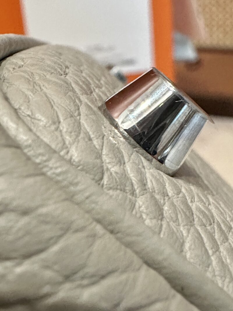 Hermès Picotin 18 Clemence Beton Silver Hardware - Image 6