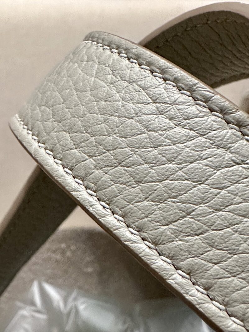 Hermès Picotin 18 Taurillon Clemence Gris Pearl Silver Hardware - Image 6