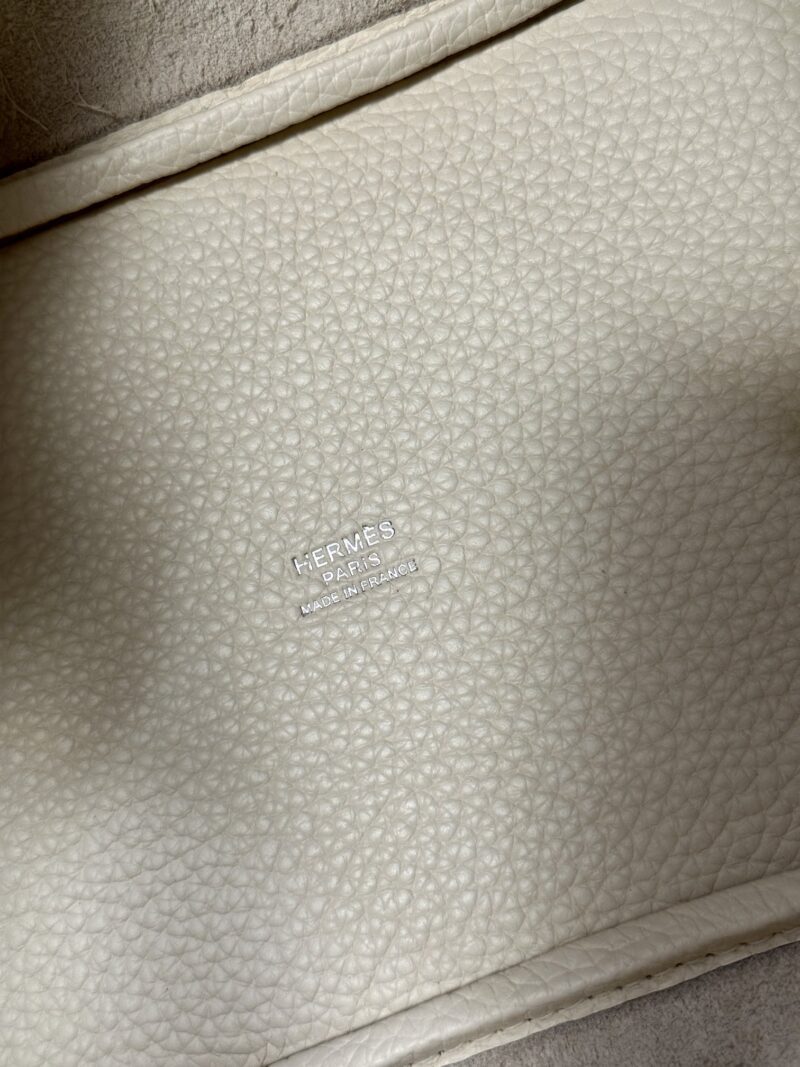Hermès Picotin 18 Taurillon Clemence & Ostrich Nata & Lime Silver Hardware - Image 7