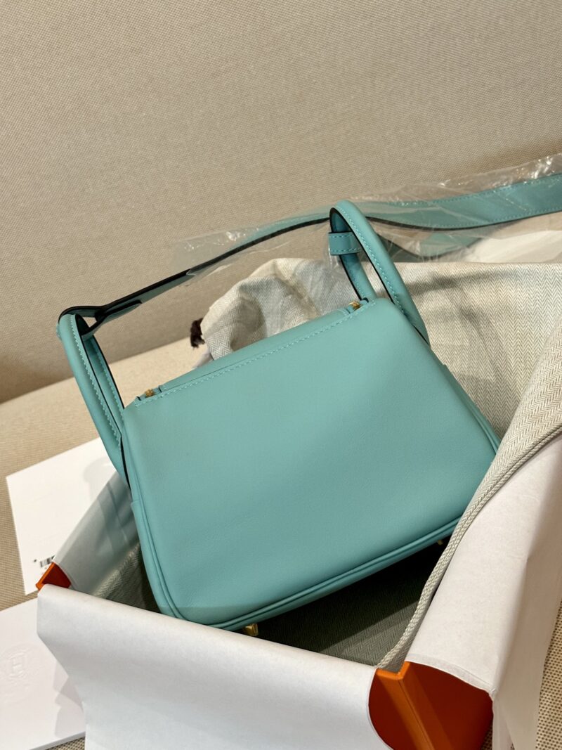 Hermès Mini Lindy 20 Swift Atoll Gold Hardware - Image 7