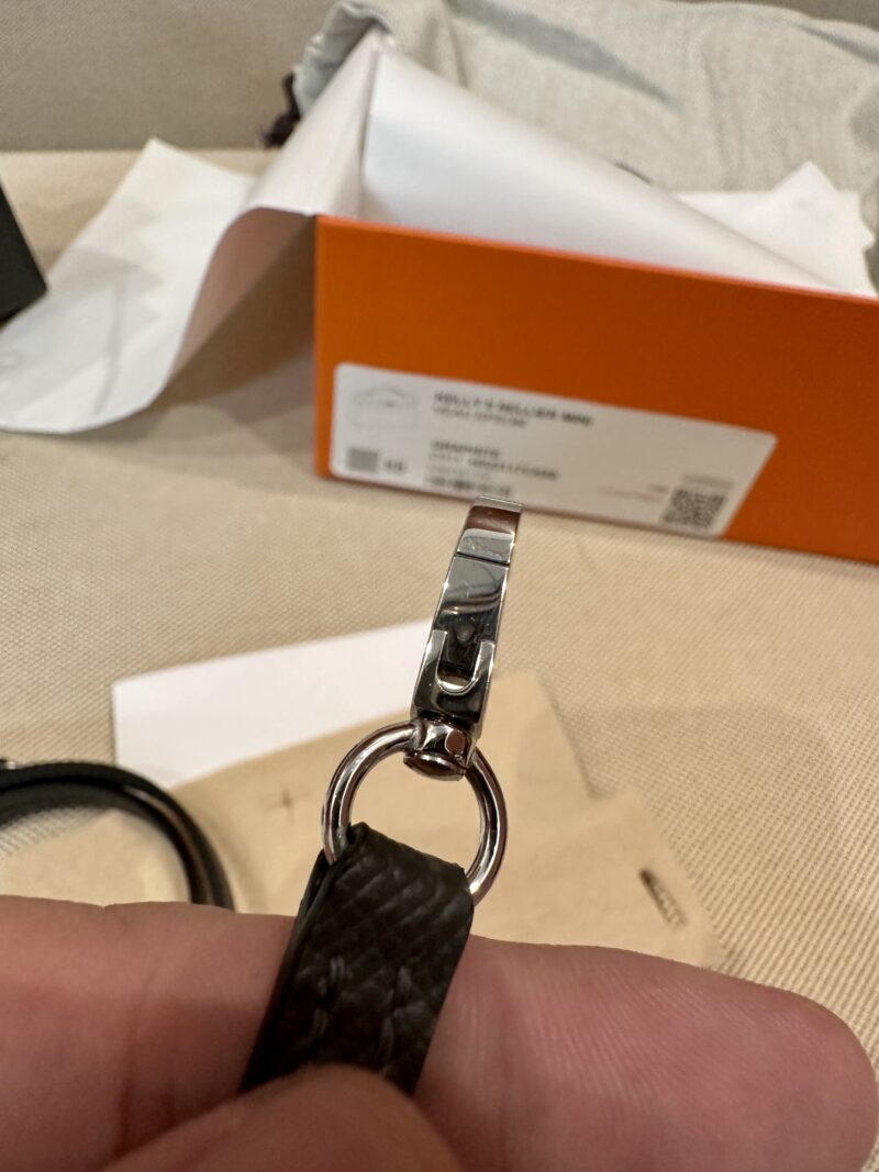 Hermès Mini Kelly 19 Epsom Gris Graphite Silver Hardware - Image 17
