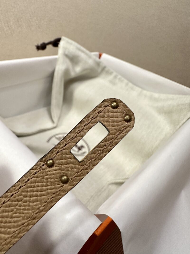 Hermès Mini Kelly Epsom Chai Gold Hardware - Image 8
