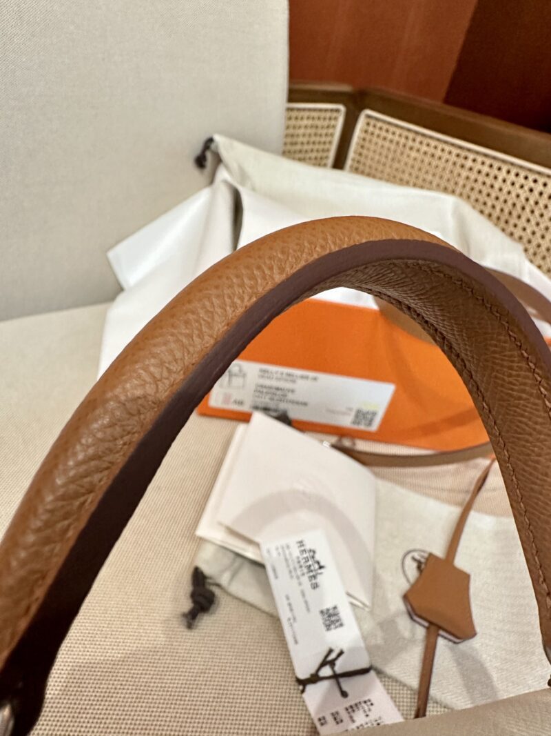 Hermès Kelly 25 Epsom Craie, Mauve Pale Silver Hardware - Image 17