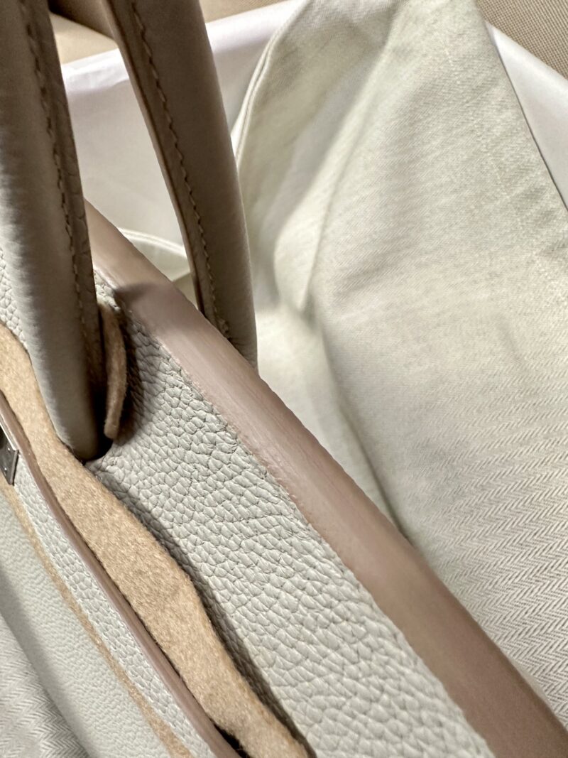 Hermès Birkin 25 Gris Pearl Togo Palladium Hardware - Image 10