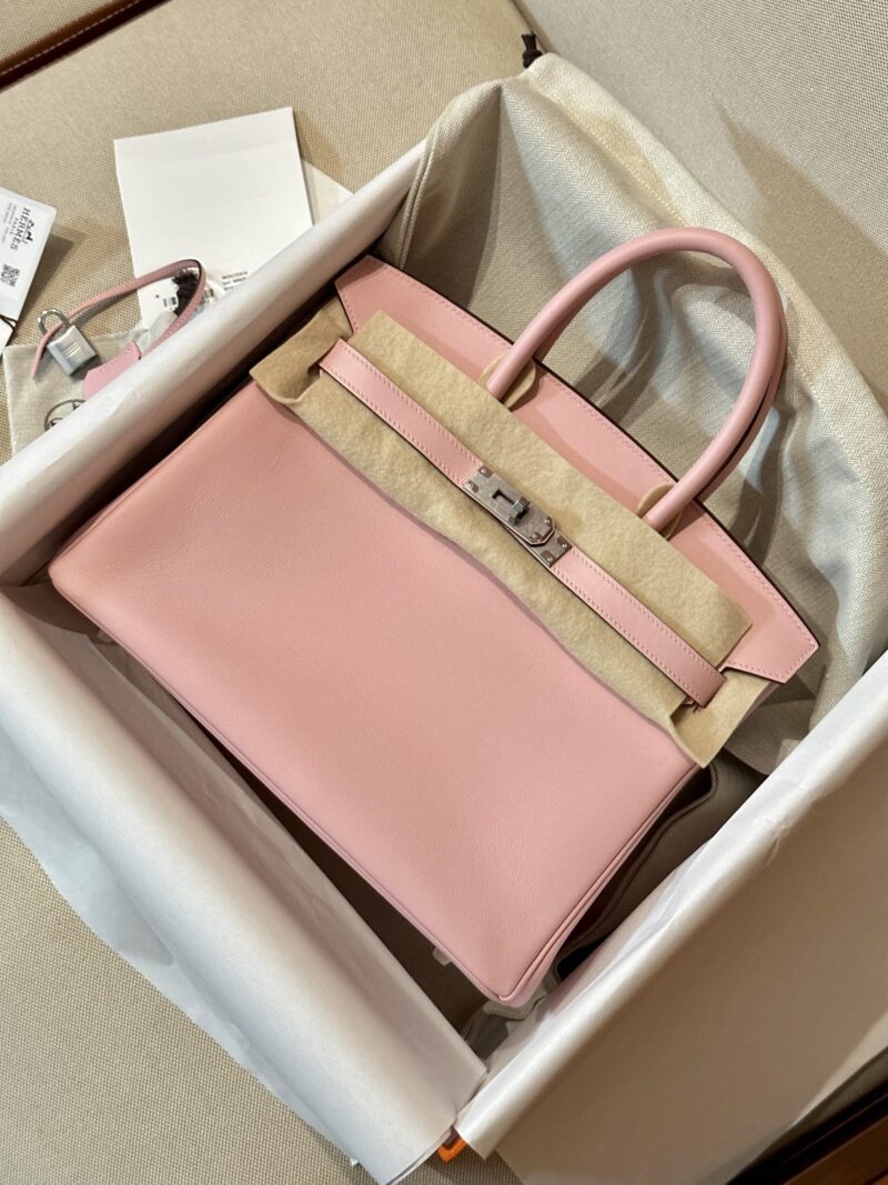 Hermès Birkin 30 Rose Sakura Swift Palladium Hardware