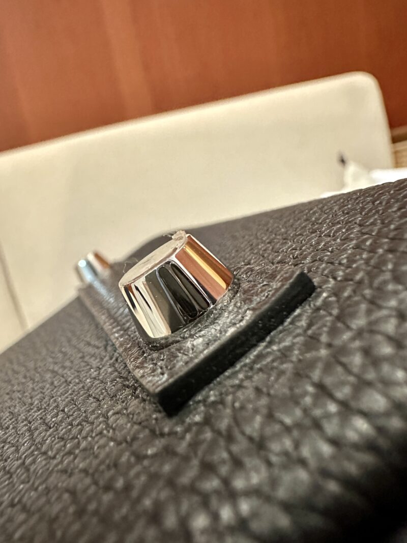 Hermès Birkin 25 Noir, Silver Togo Palladium Hardware - Image 19