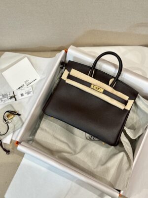 Hermès Birkin 25 Ebene, Gold Togo Gold Hardware