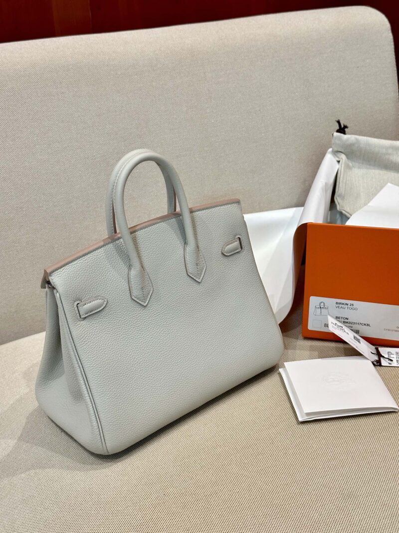 Hermès Birkin 25 Beton Togo Palladium Hardware - Image 2
