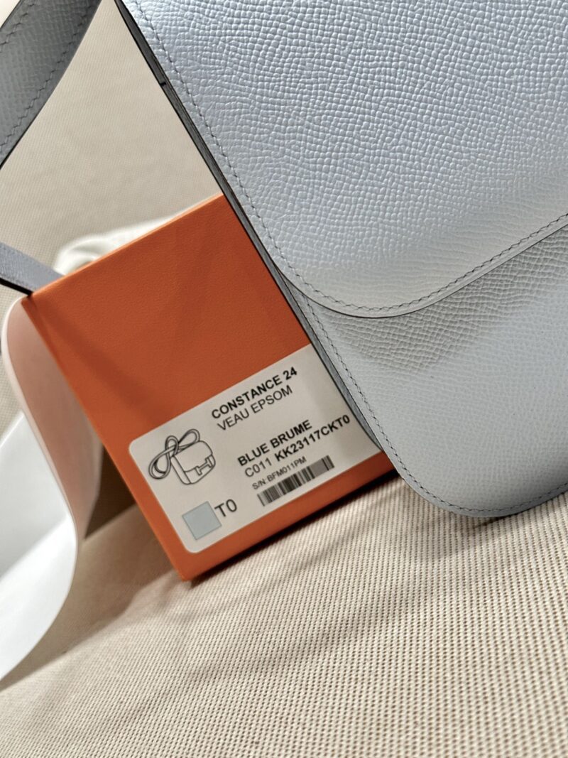 Hermès Constance 24 Blue Brume Epsom Palladium Hardware - Image 8